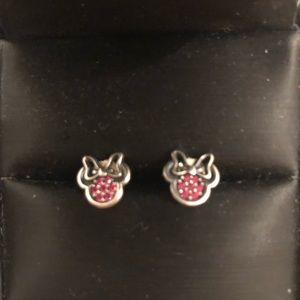 Pandora Pink Minnie Mouse Stud Earrings